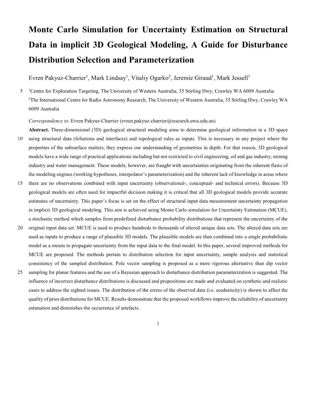 Monte Carlo Simulation for Uncertainty Estimation on Structural