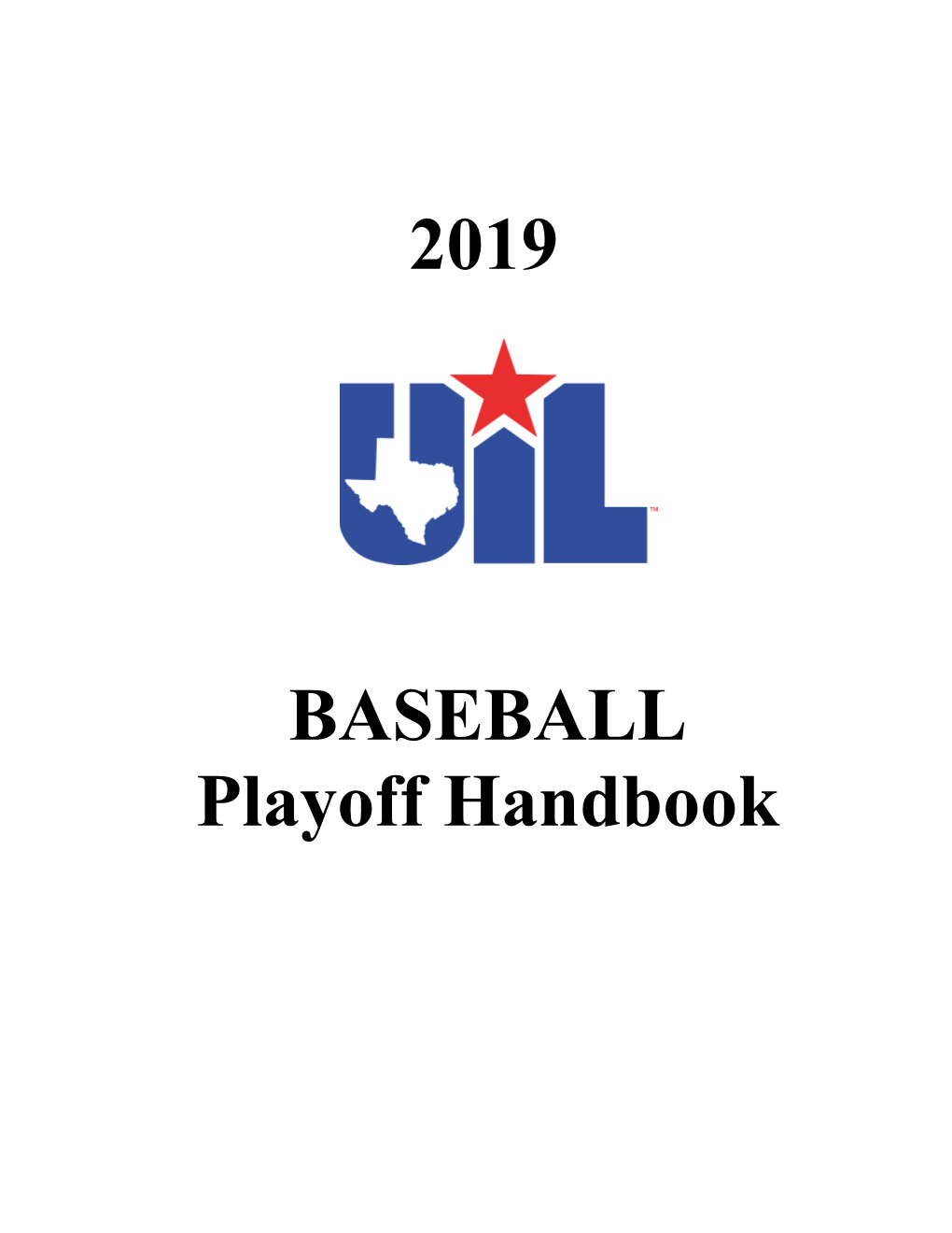 2019 BASEBALL Playoff Handbook