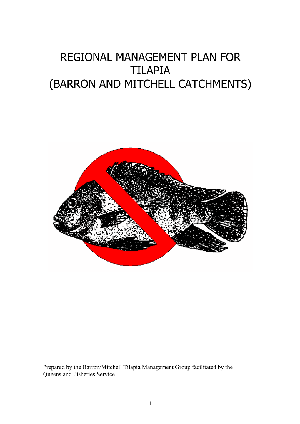 Regional Management Plan for Tilapia (Barron and Mitchell Catchments)