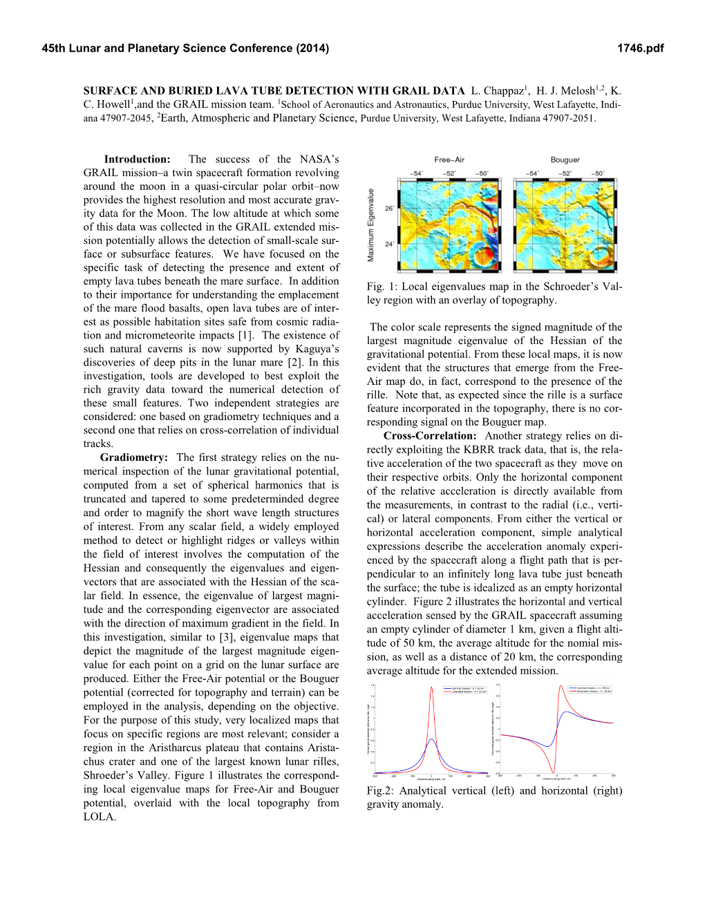 Surface and Buried Lava Tube Detection with Grail Data L