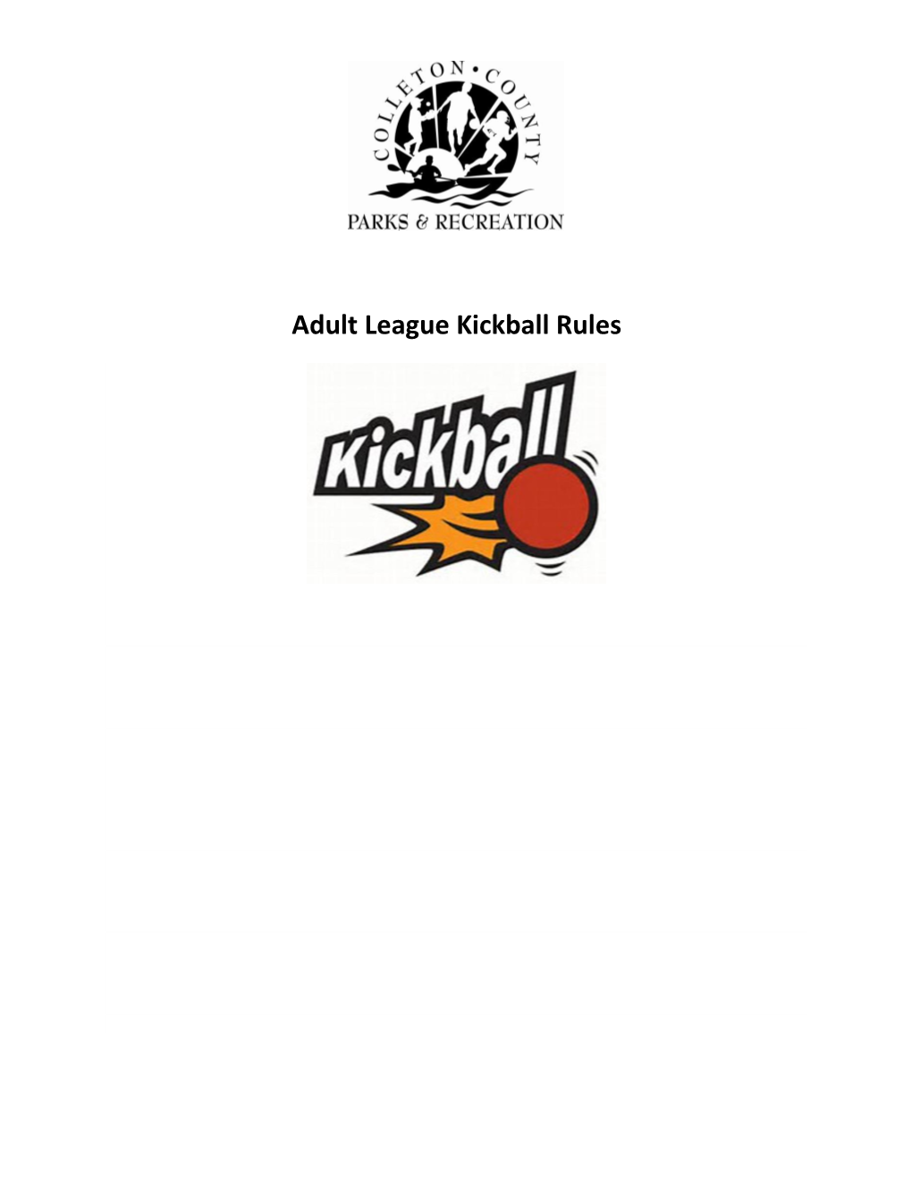 Adult League Kickball Rules