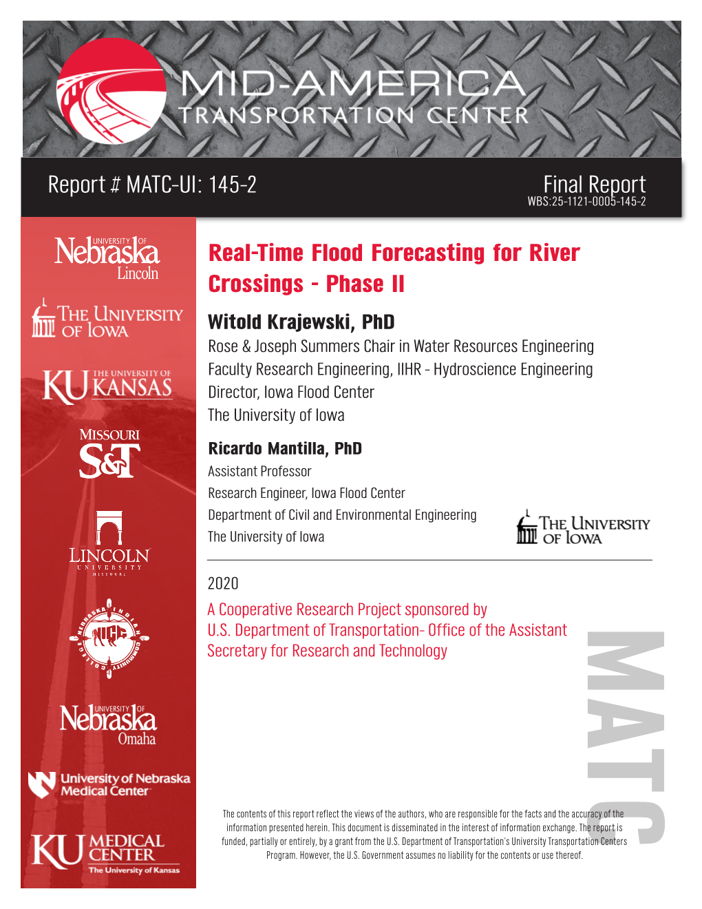 Real-Time Flood Forecasting for River Crossings