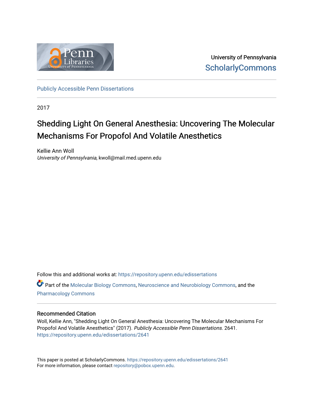 Uncovering the Molecular Mechanisms for Propofol and Volatile Anesthetics