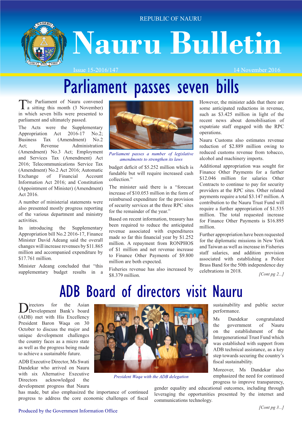 Nauru Bulletin