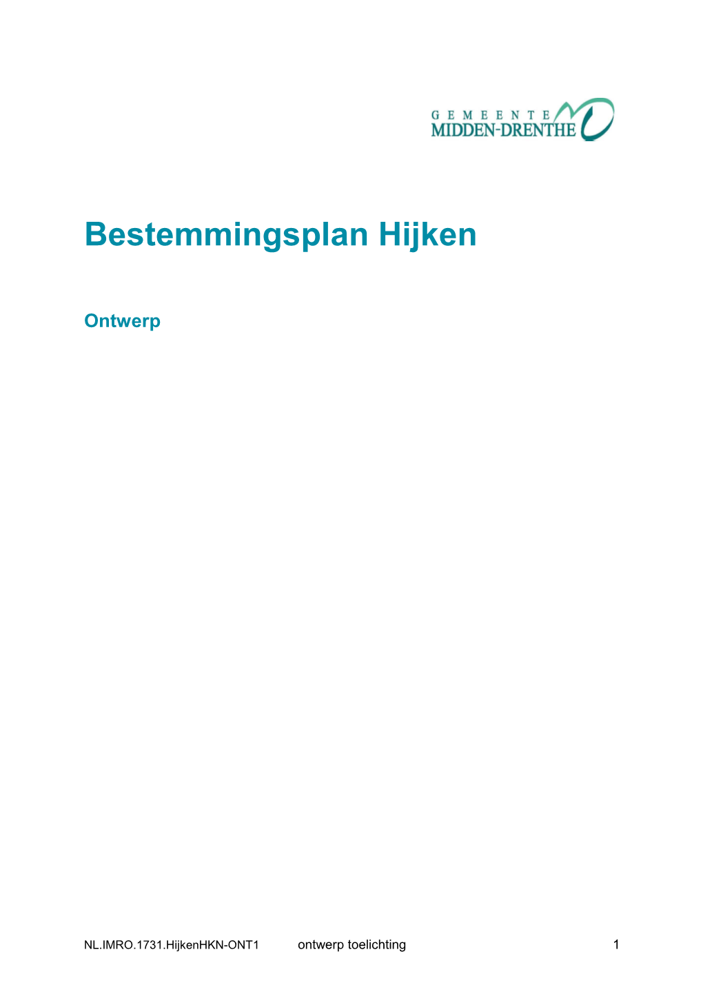 Bestemmingsplan Hijken