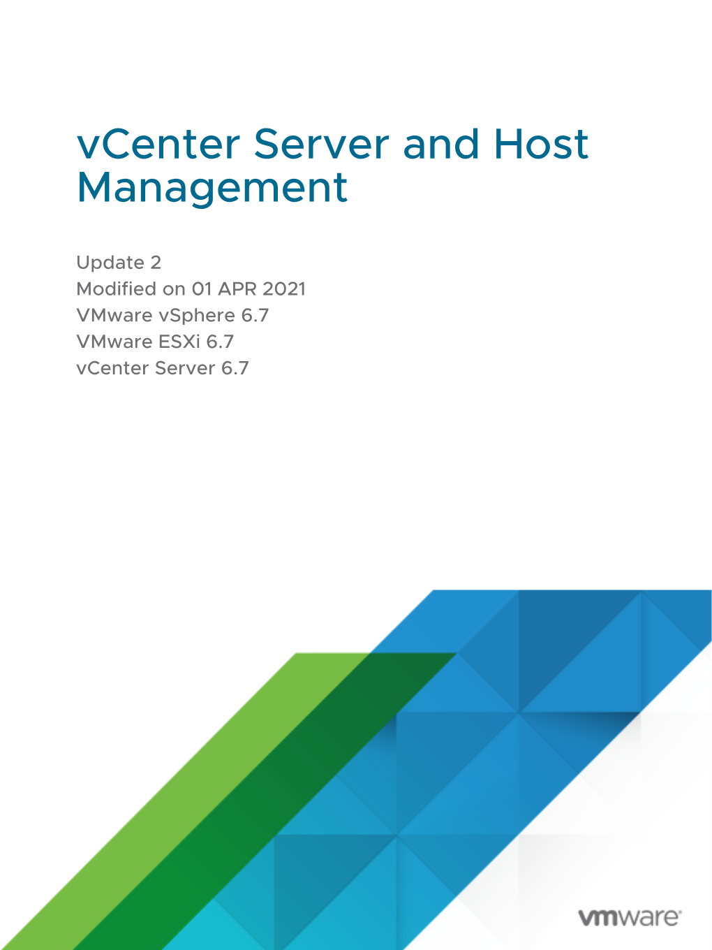 Vcenter Server and Host Management
