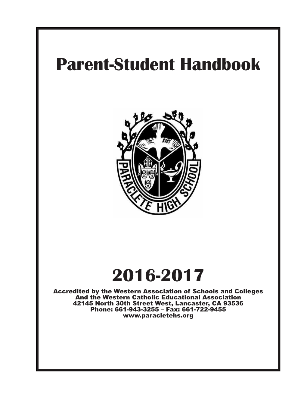 Parent-Student Handbook 2016-2017