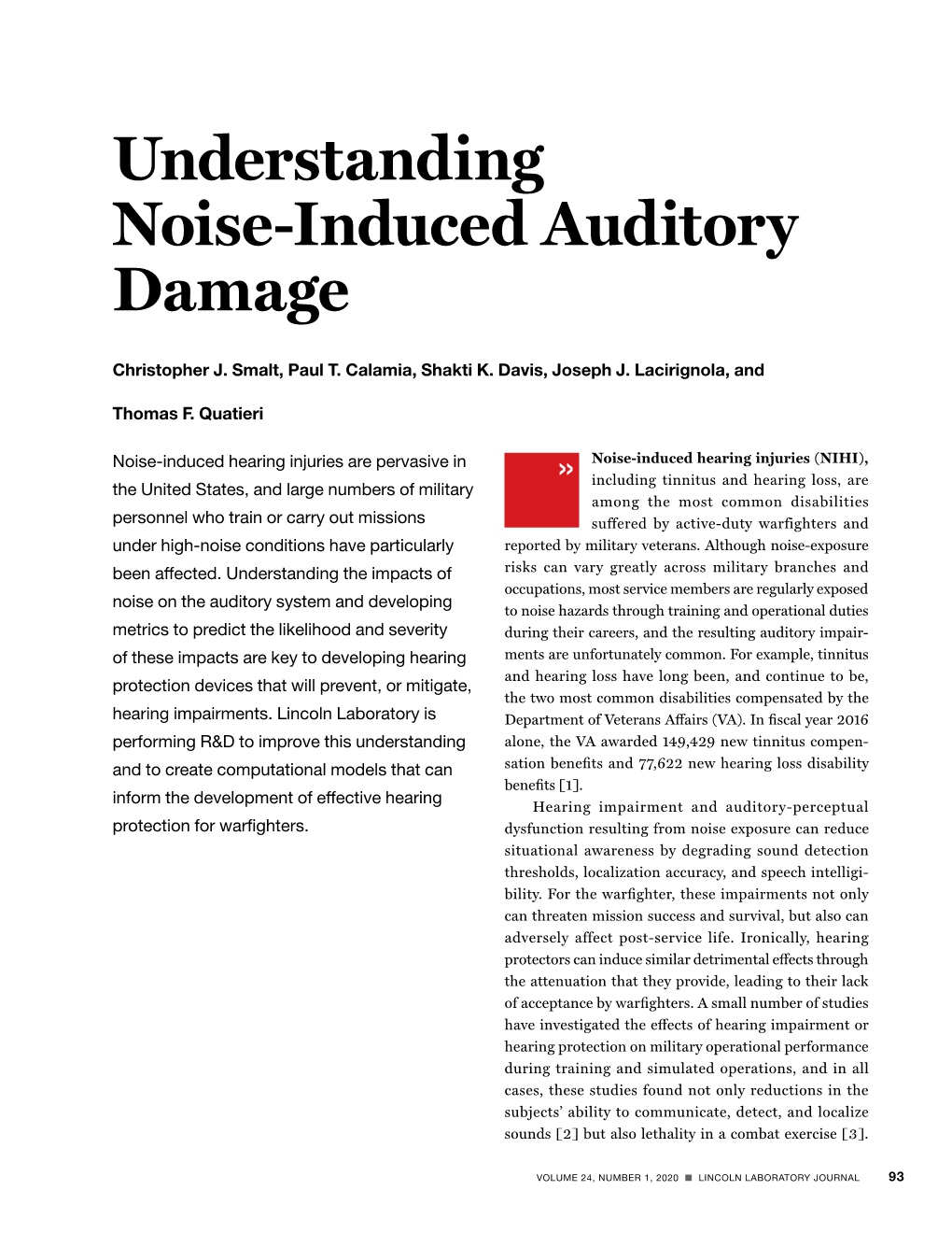 Understanding Noise-Induced Auditory Damage