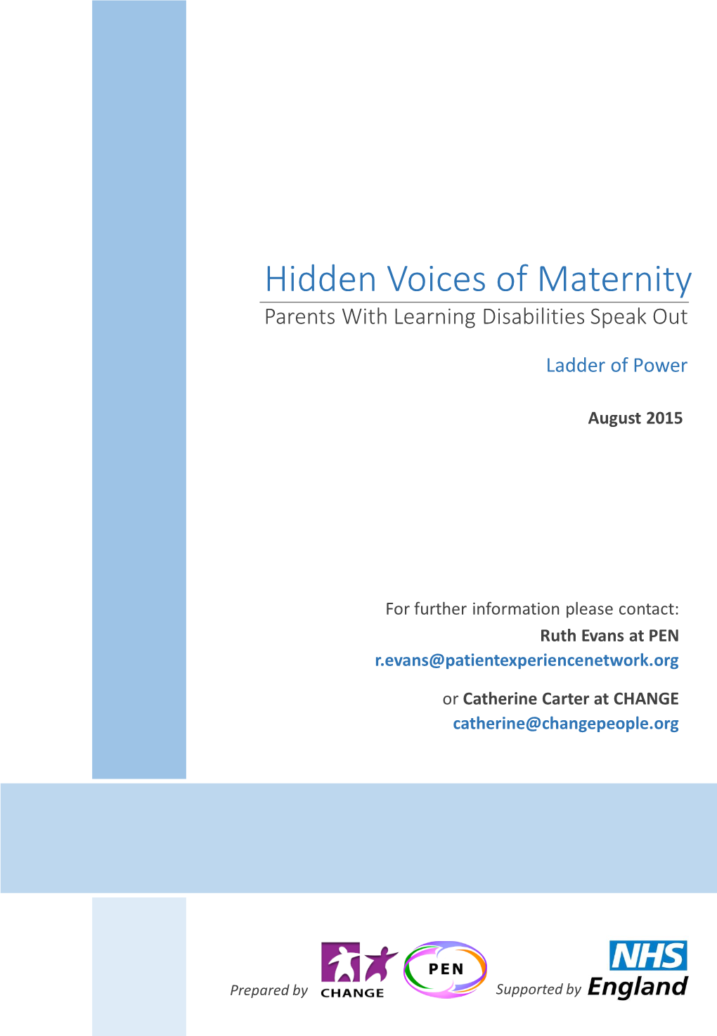 Hidden Voices of Maternity Parents with Learning Disabilities Speak Out