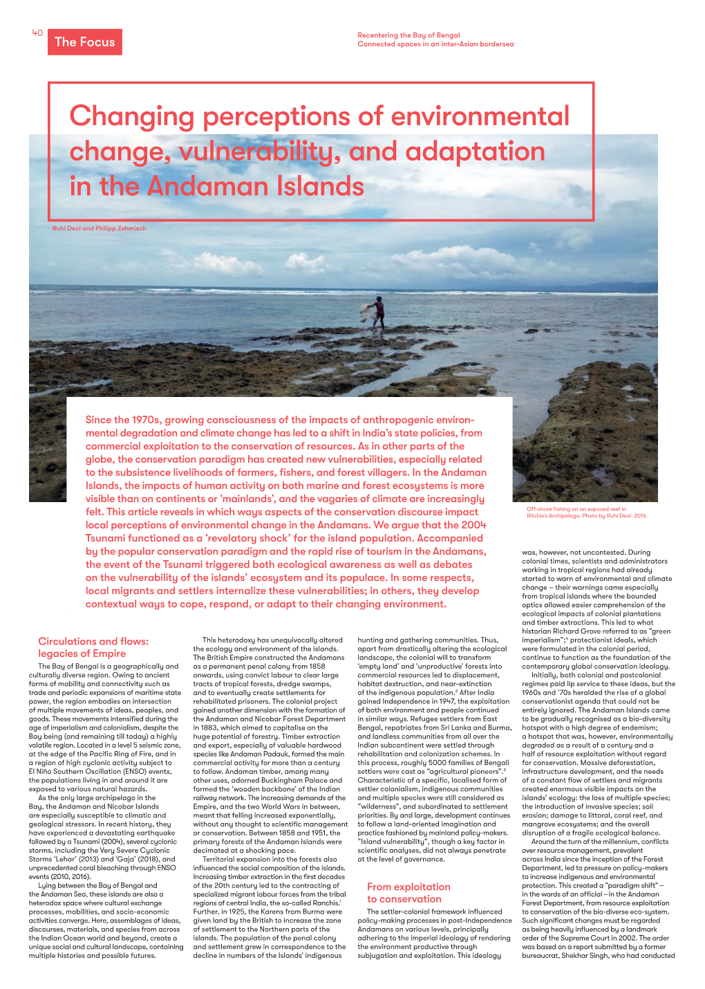 Changing Perceptions of Environmental Change, Vulnerability, and Adaptation in the Andaman Islands