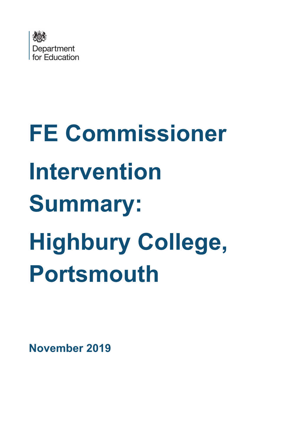 Highbury College Portsmouth Centre (HCPC)