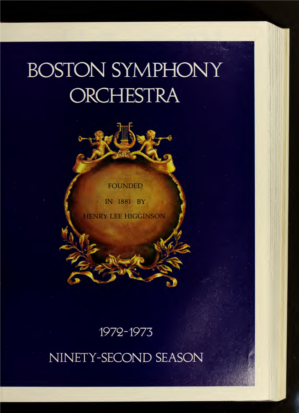 Boston Symphony Orchestra Concert Programs, Season 92, 1972