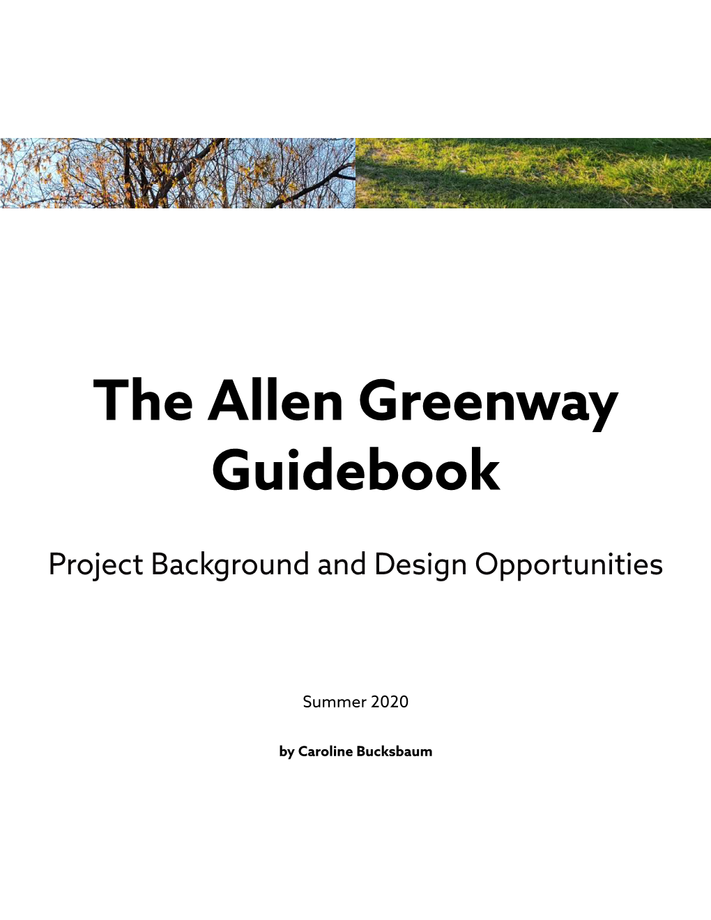 The Allen Greenway Guidebook