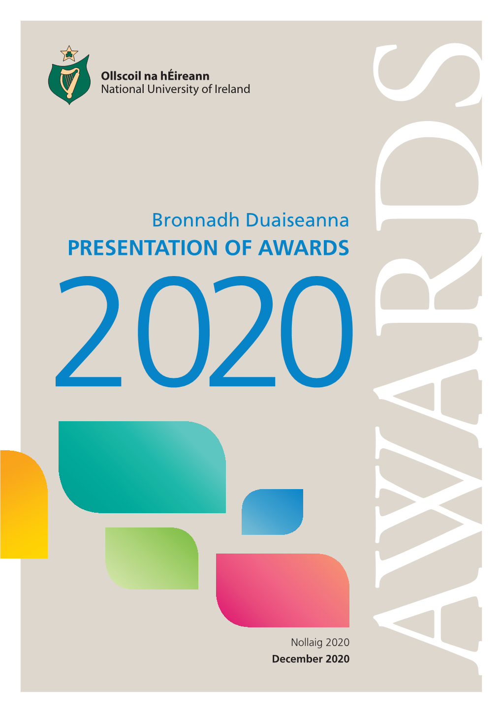 NUI Awards 2020 Programme