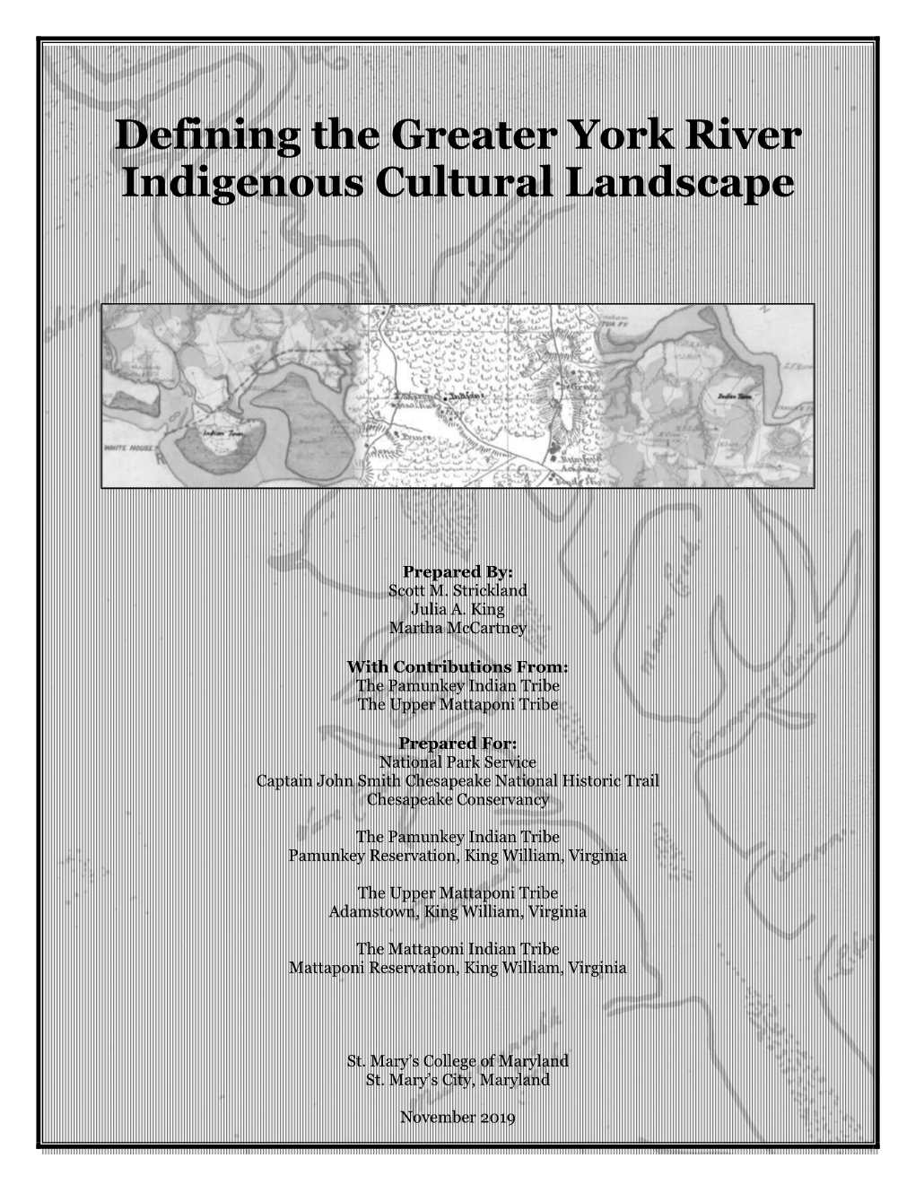 Defining the York River Indigenous Cultural Landscape