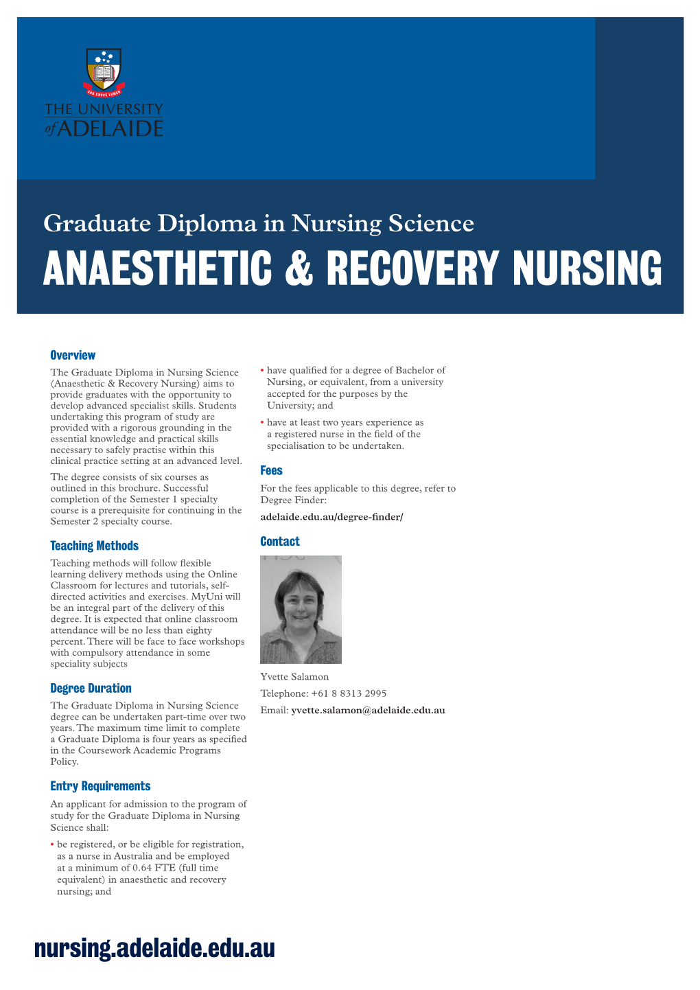 Anaesthetic & Recovery Nursing