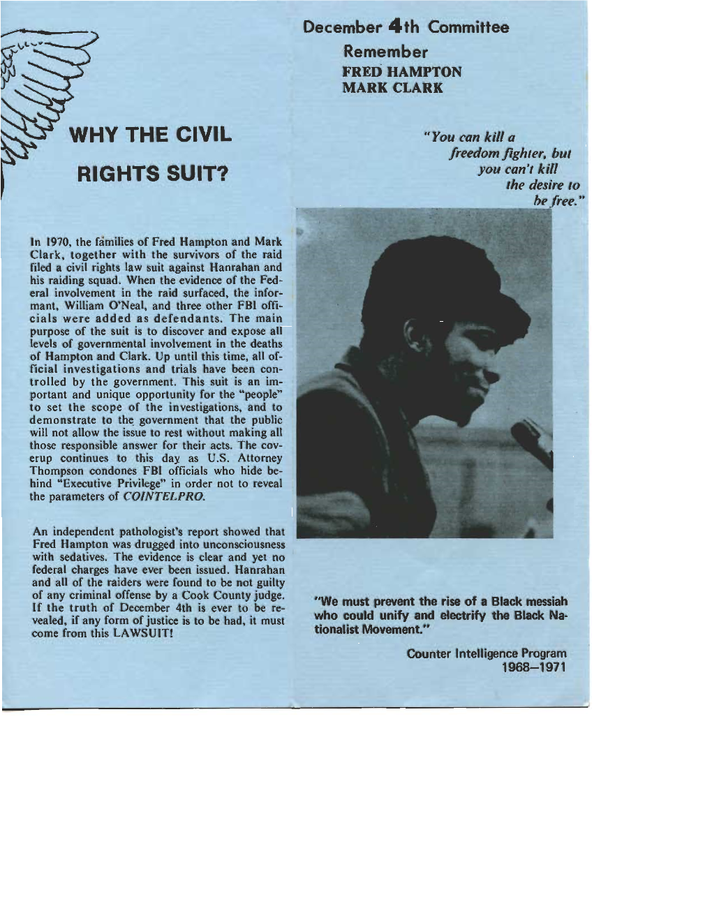 Remember FRED HAMPTON MARK CLARK