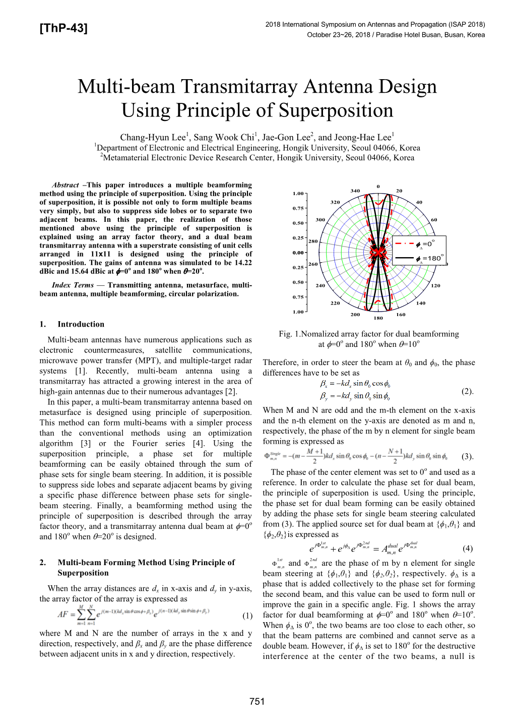 Multi-Beam Transmitarray Antenna Design Using Principle of Superposition