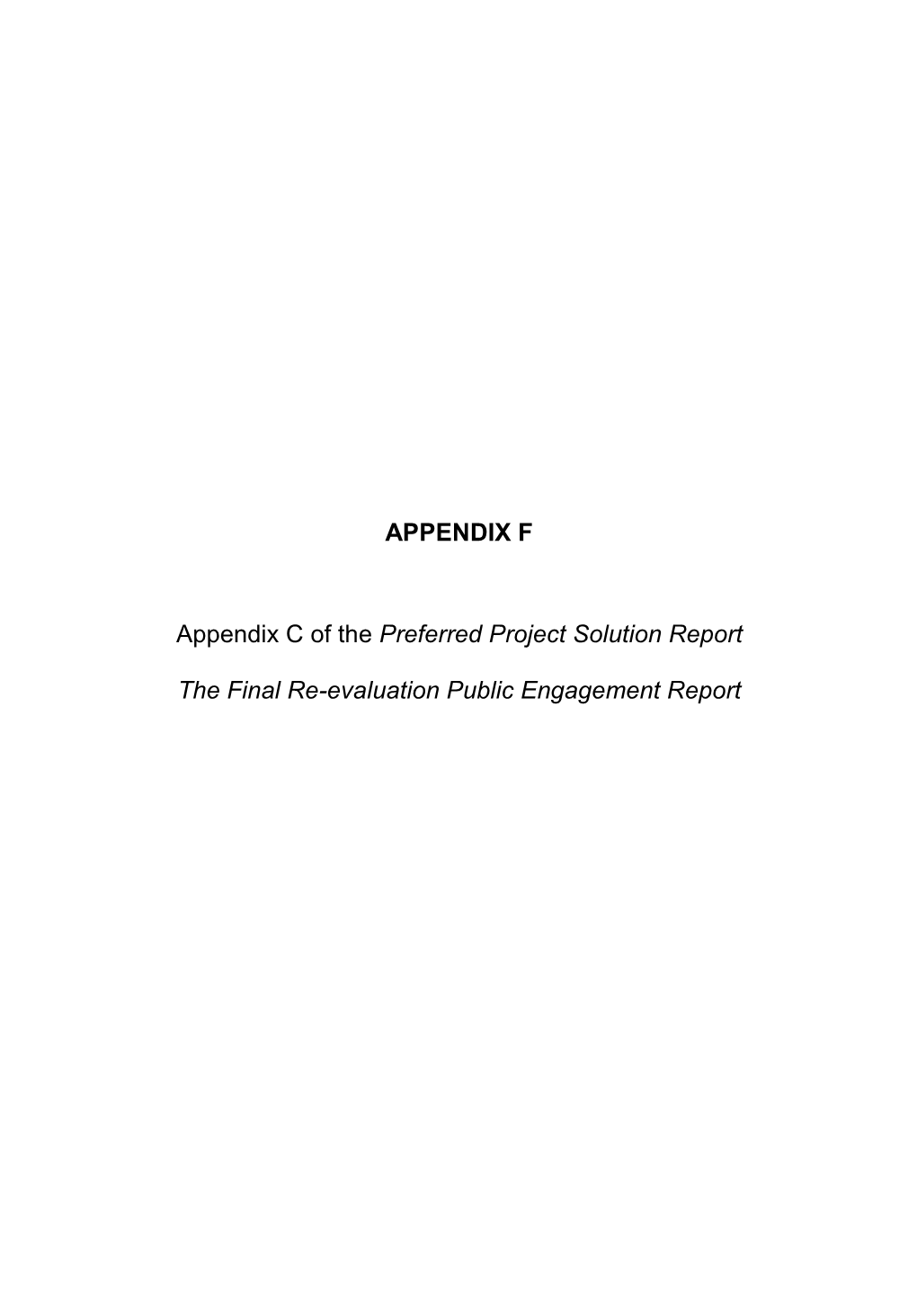 Preferred Project Solution Report