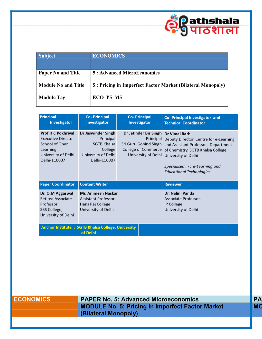 Bsc Chemistry