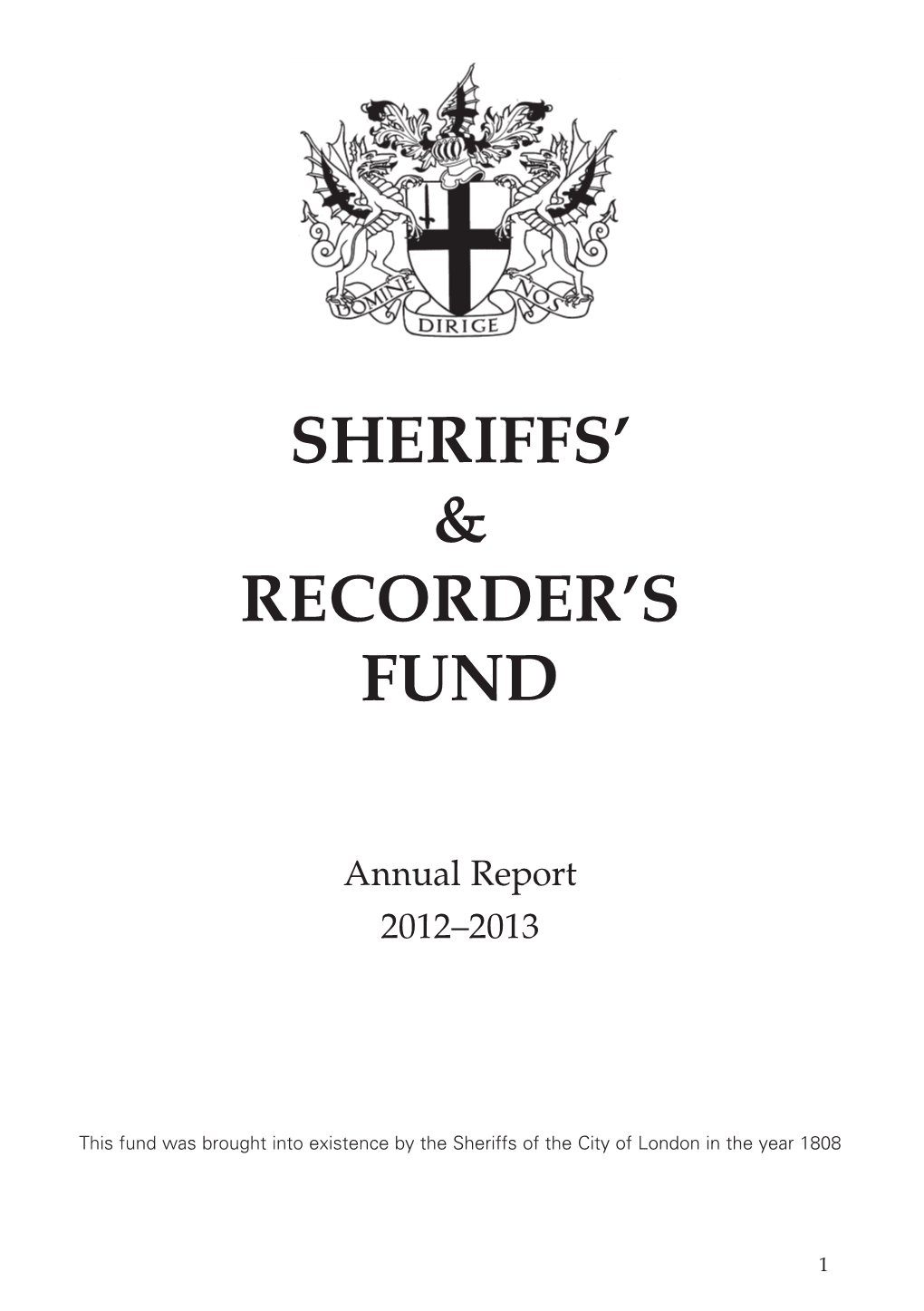 Sheriffs' & Recorder's Fund