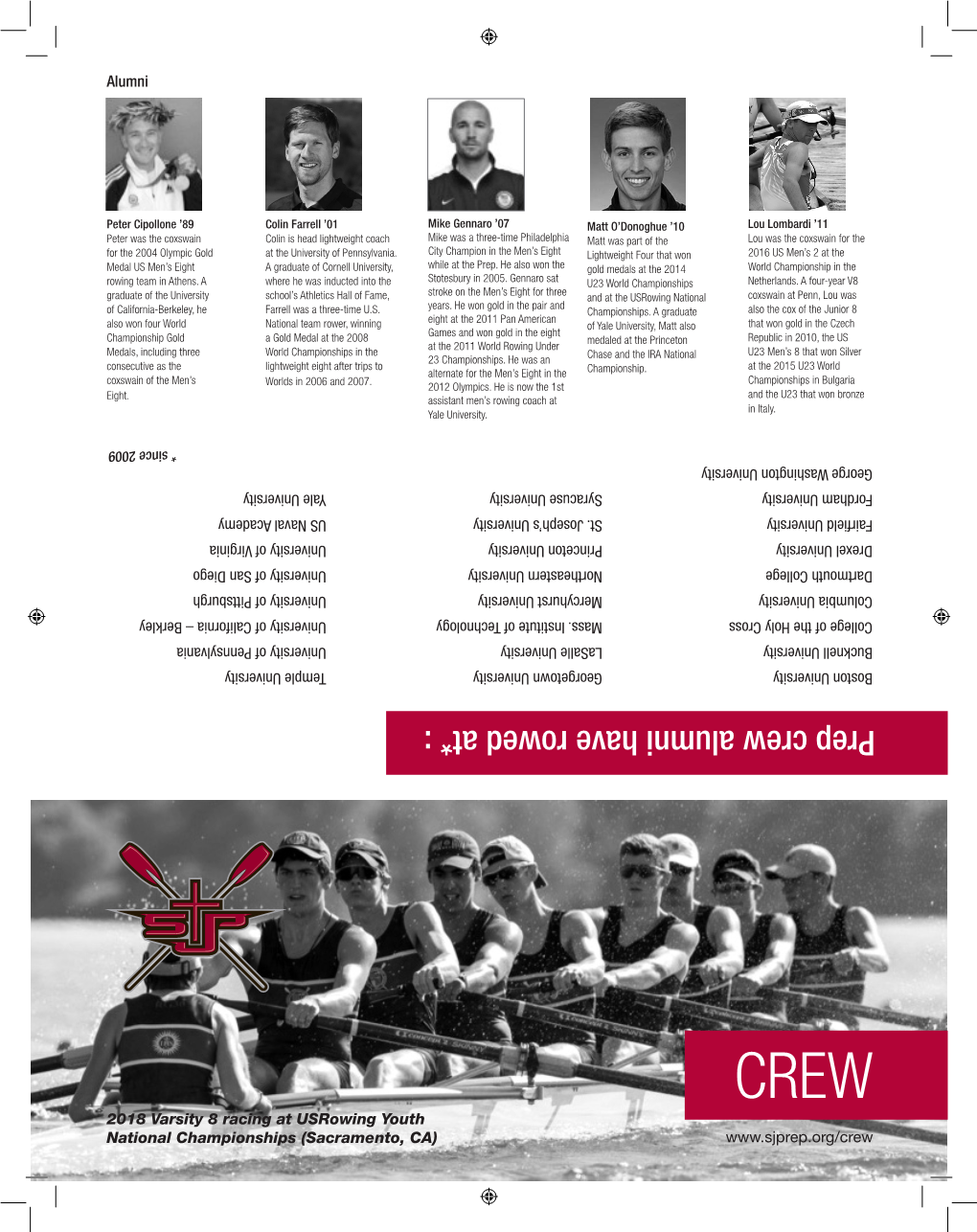 Prep Crew Alumni Have Rowed At* : : At* Rowed Have Alumni Crew Prep