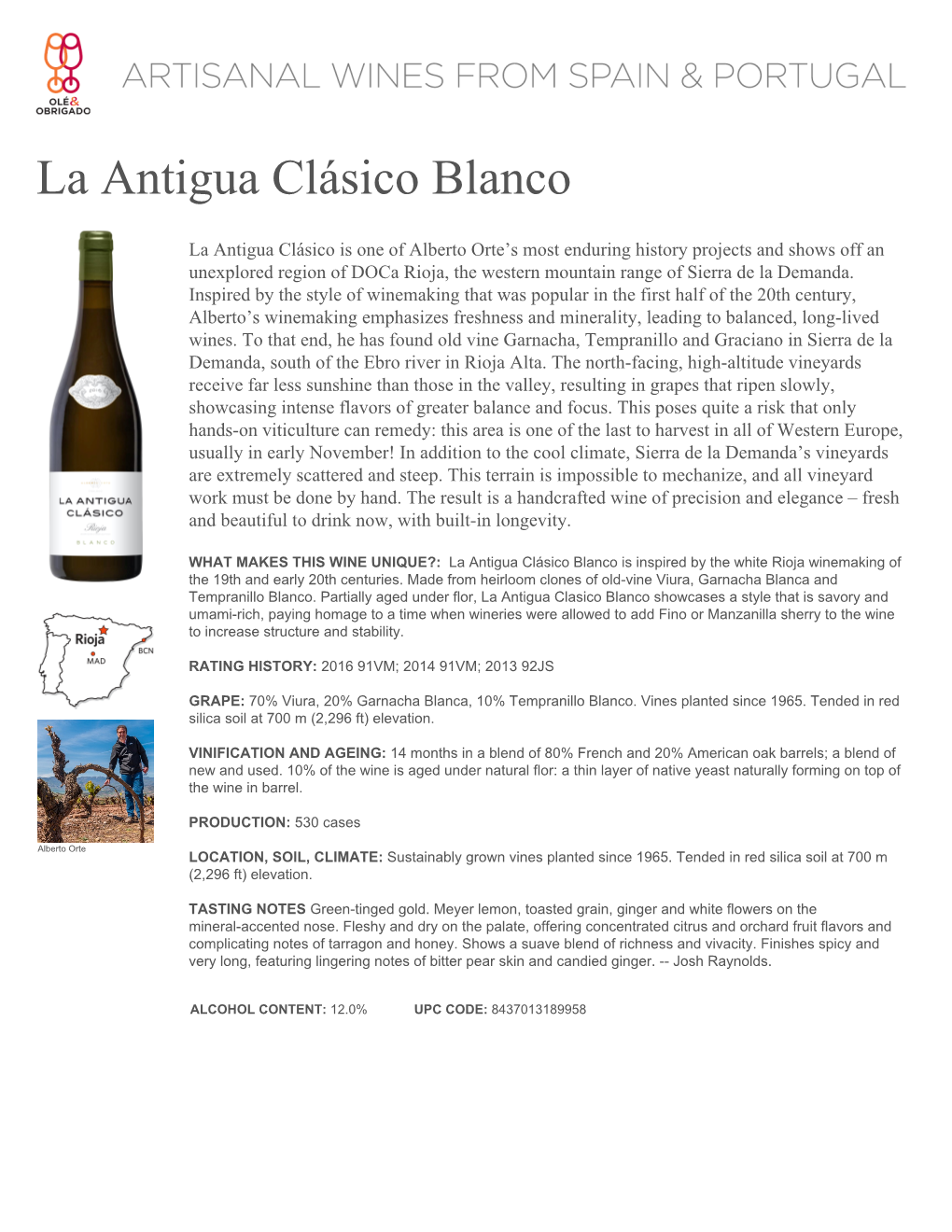 La Antigua Clásico Blanco