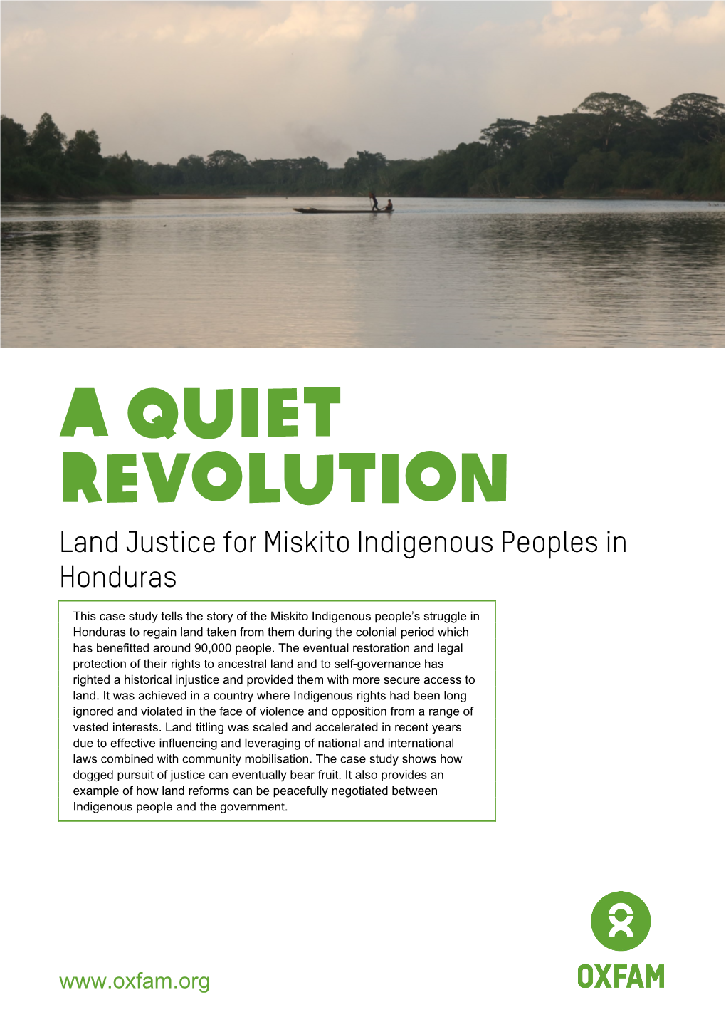 Land Justice for Miskito Indigenous Peoples in Honduras