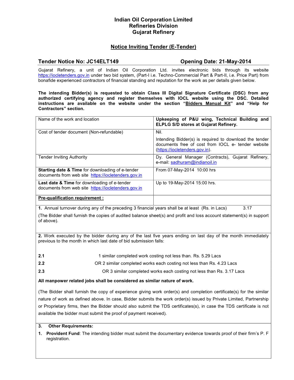 Indian Oil Corporation Limited Refineries Division Gujarat Refinery