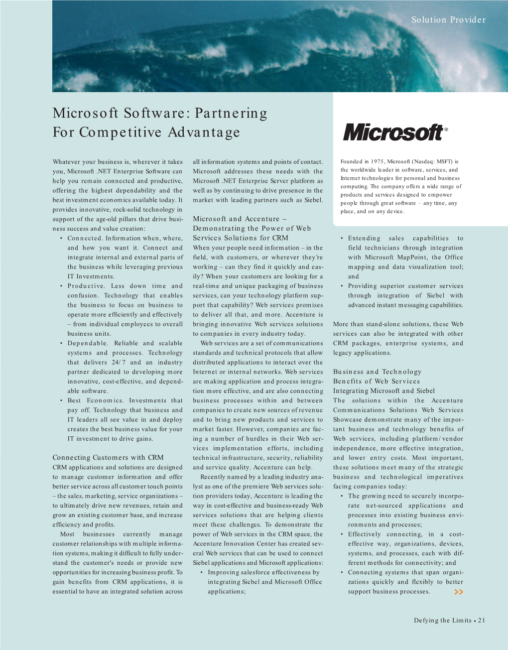 Microsoft Software: Partnering for Competitive Advantage