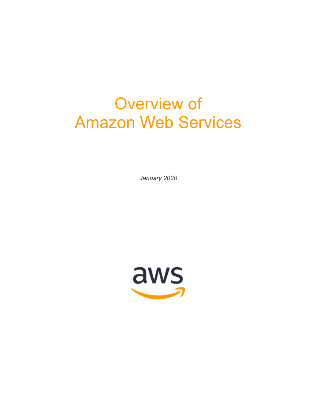 Overview of Amazon Web Services