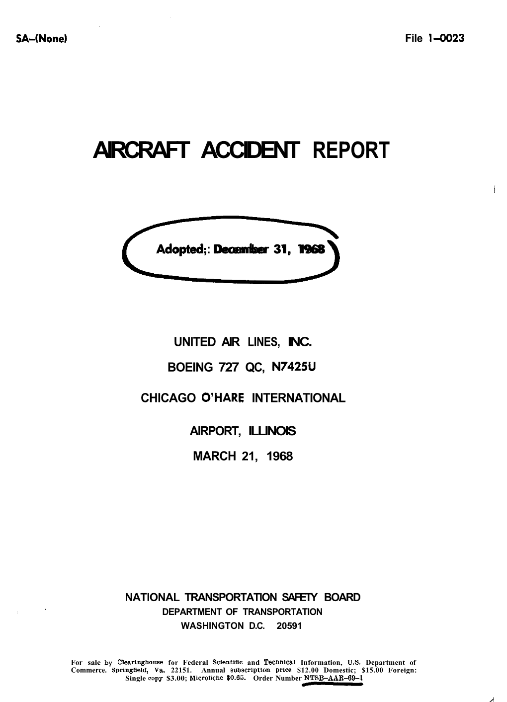 Aircraft Accident Report