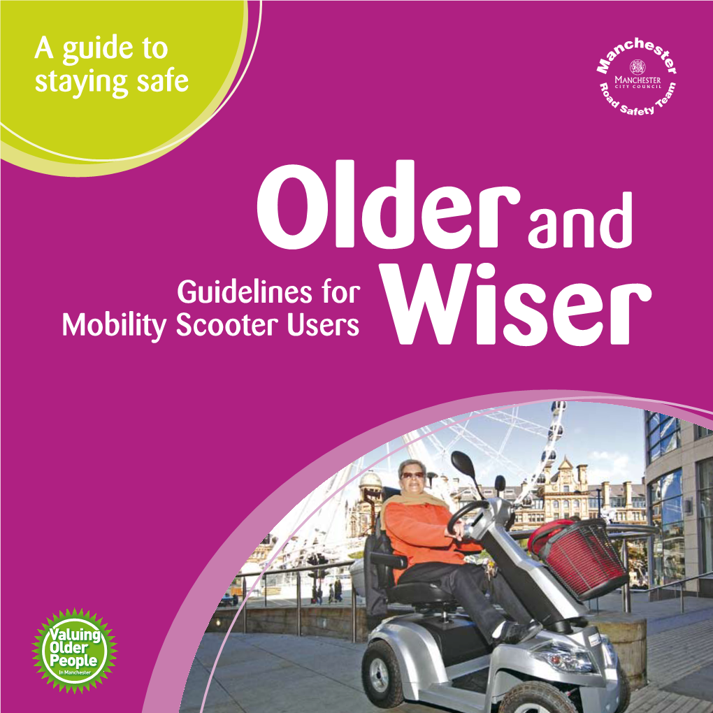 Guidelines for Mobility Scooter Users a Guide to Staying Safe