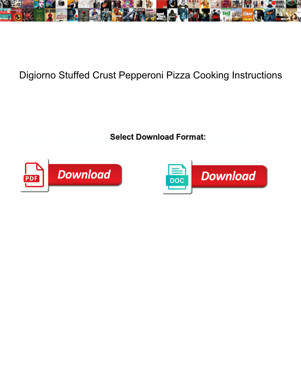 Digiorno Stuffed Crust Pepperoni Pizza Cooking Instructions