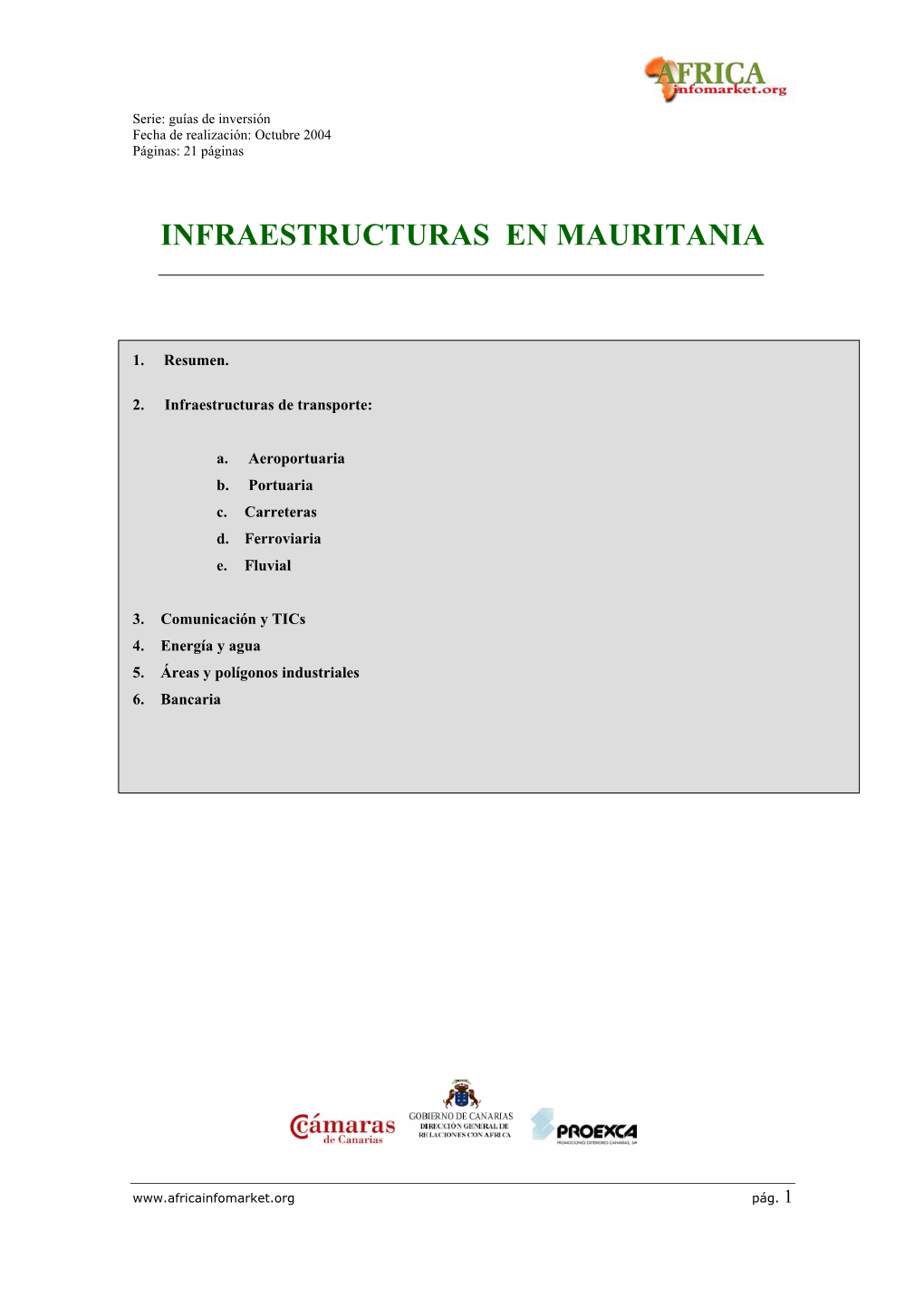 Infraestructuras En Mauritania