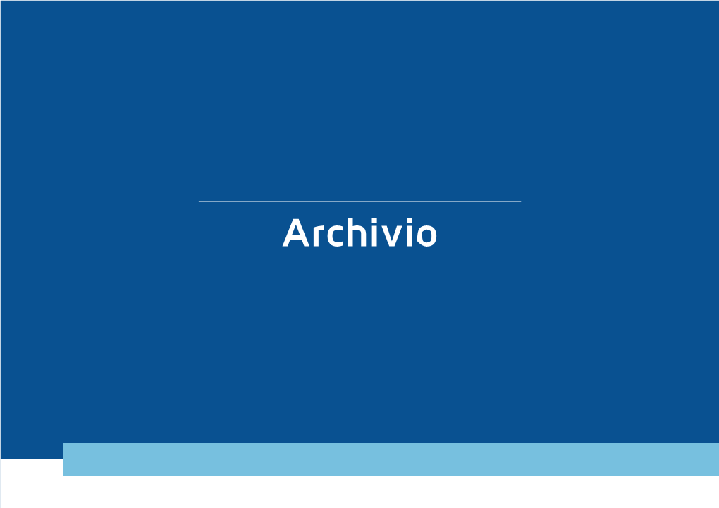 Archivio Introduzione