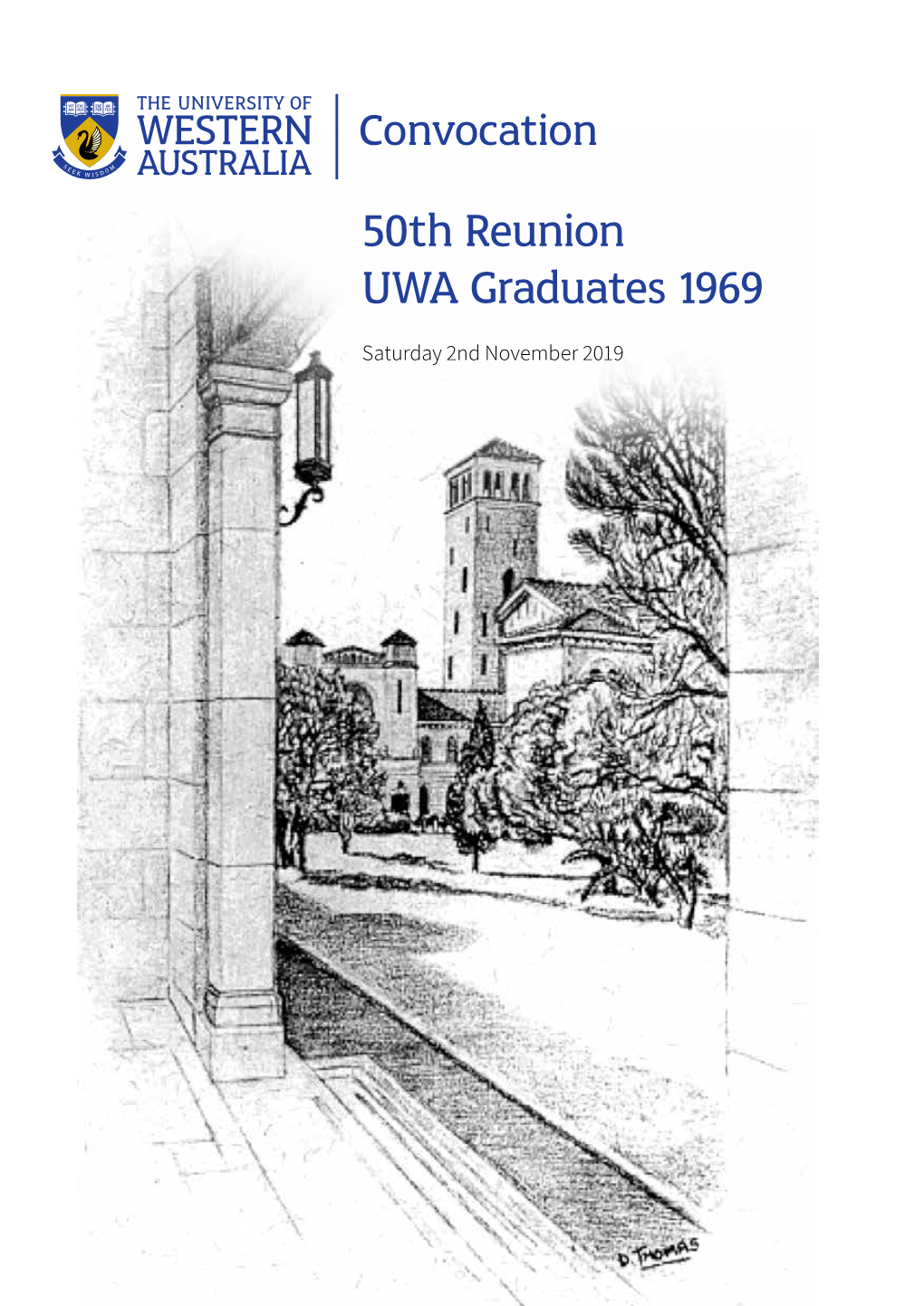 50Th Reunion Booklet for the Graduates of 1969