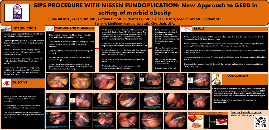 Sips Procedure with Nissen Fundoplication
