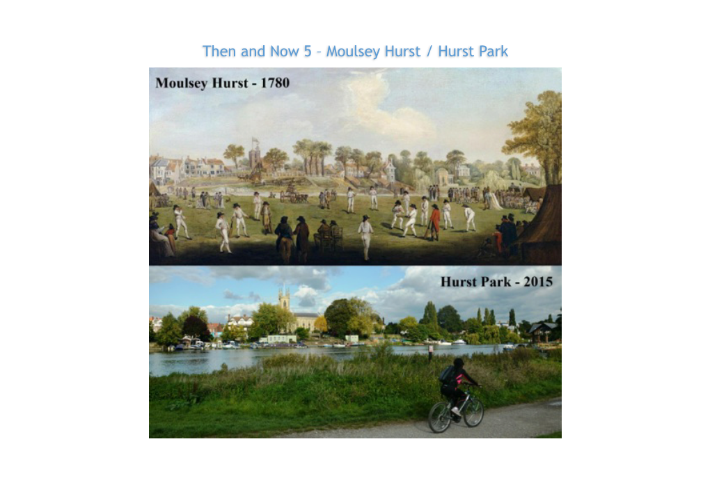 Then and Now 5 – Moulsey Hurst / Hurst Park