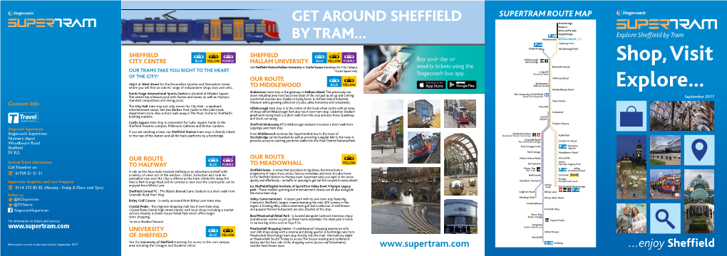 To Sheffield, the Home of Stagecoach Supertram!