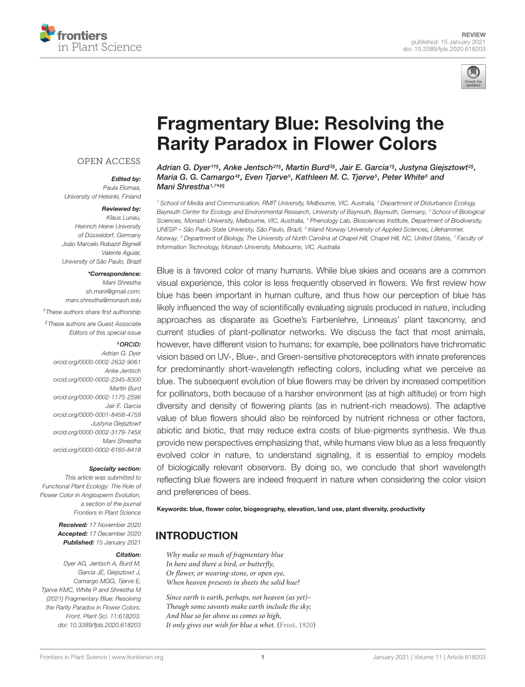 Resolving the Rarity Paradox in Flower Colors