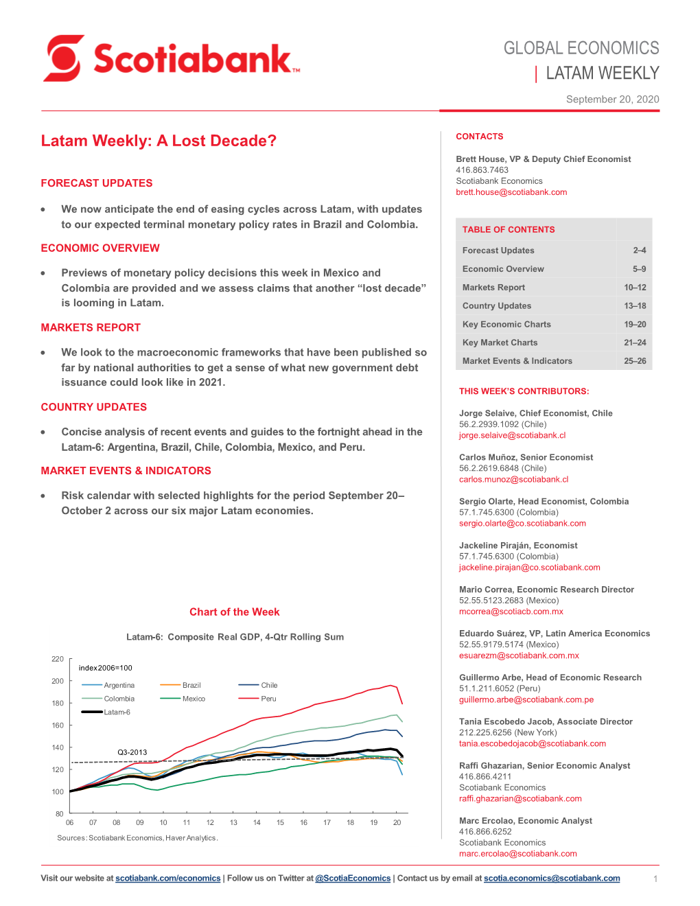 Global Economics | Latam Weekly