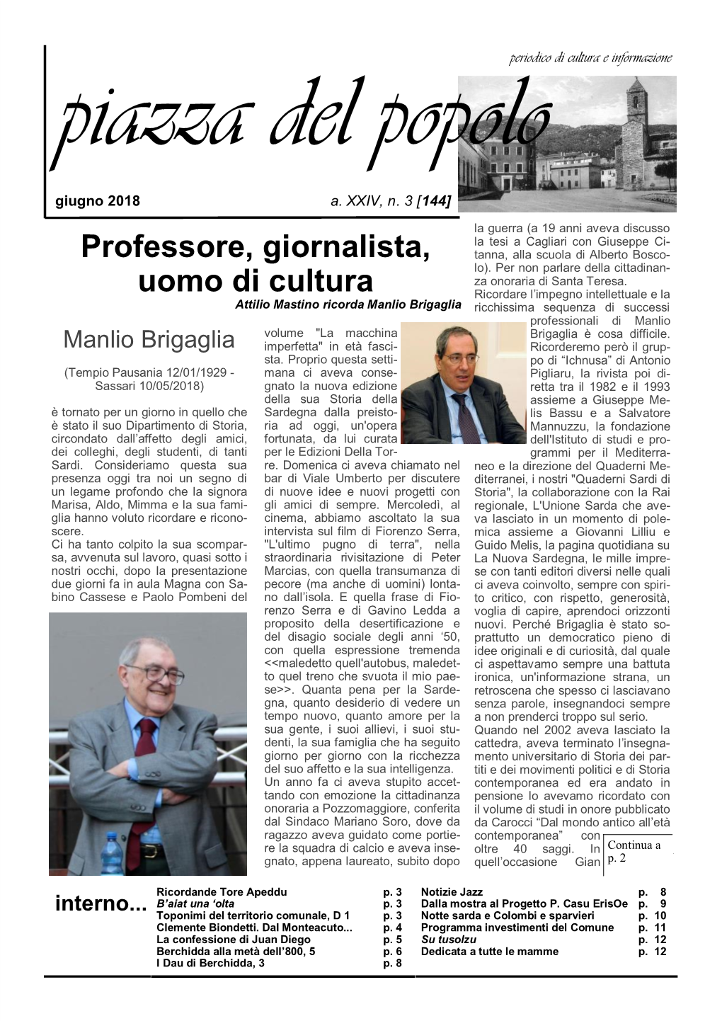 Professore, Giornalista, Uomo Di Cultura