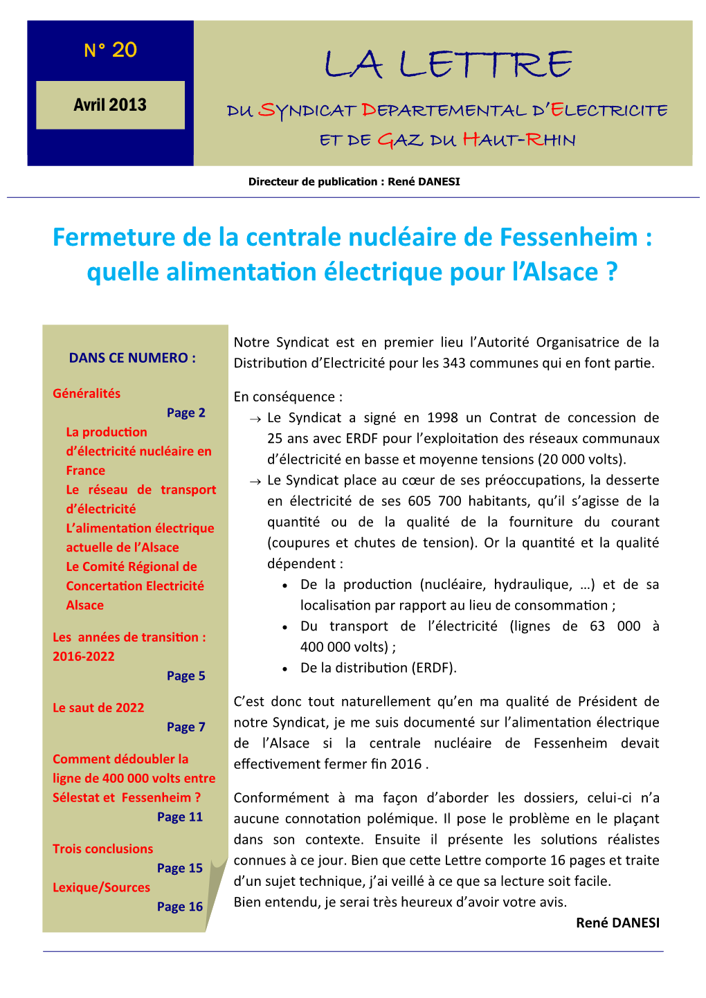 Fermeture De La Centrale Nucléaire De Fessenheim : Quelle Alimentation Électrique Pour L’Alsace ?