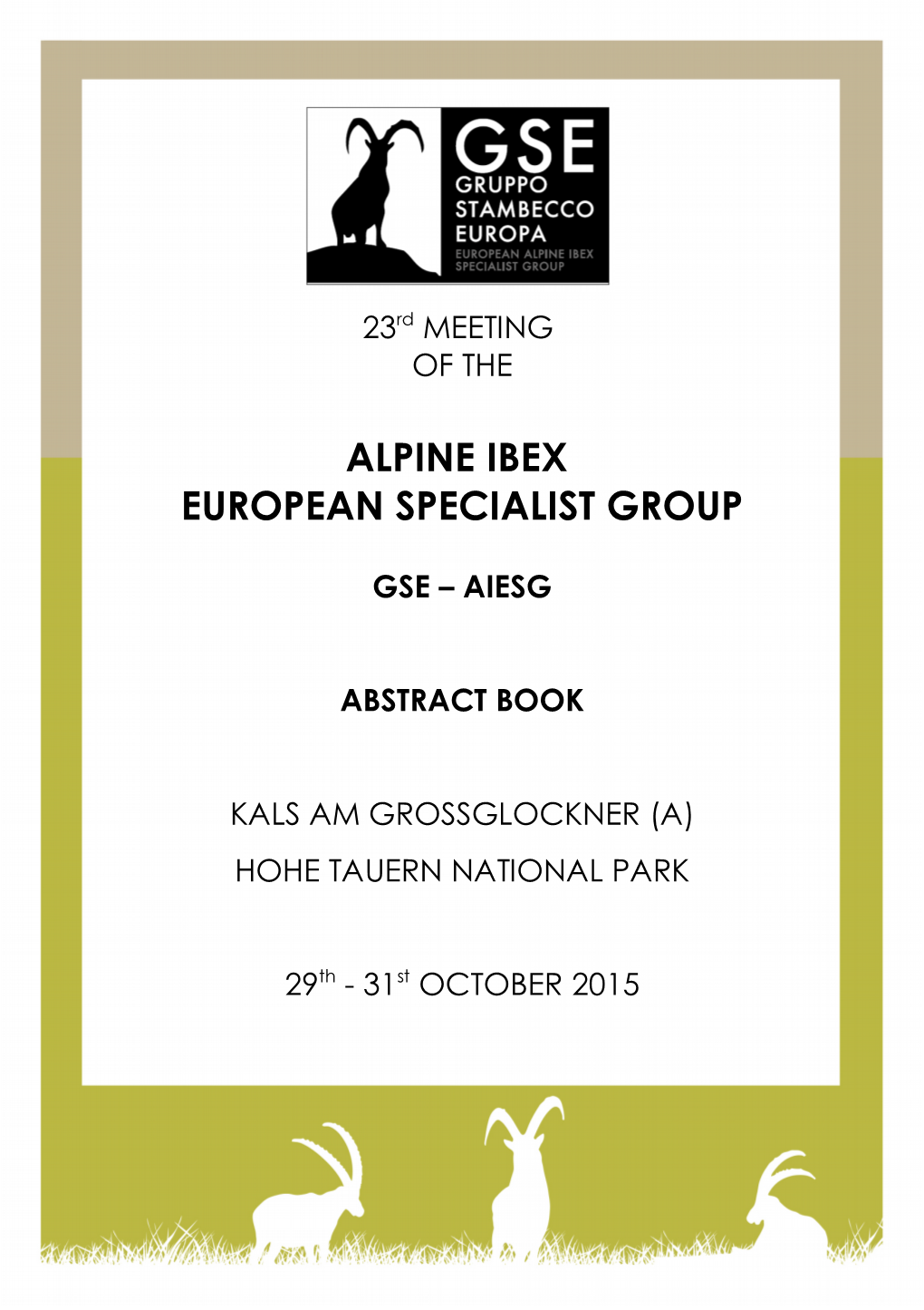 Alpine Ibex European Specialist Group