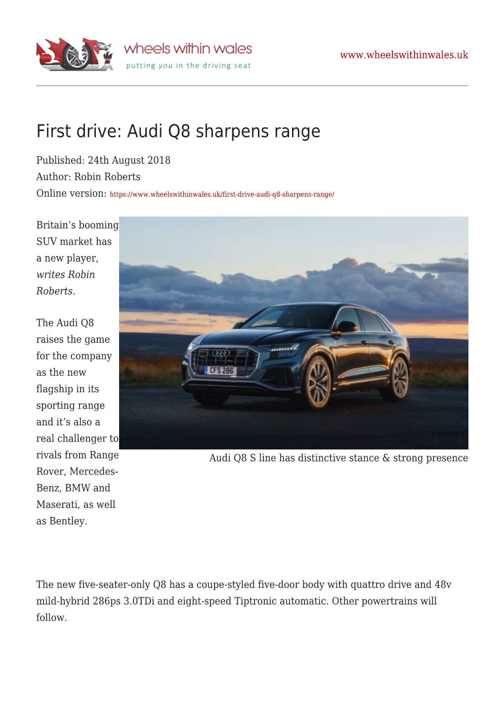 First Drive: Audi Q8 Sharpens Range