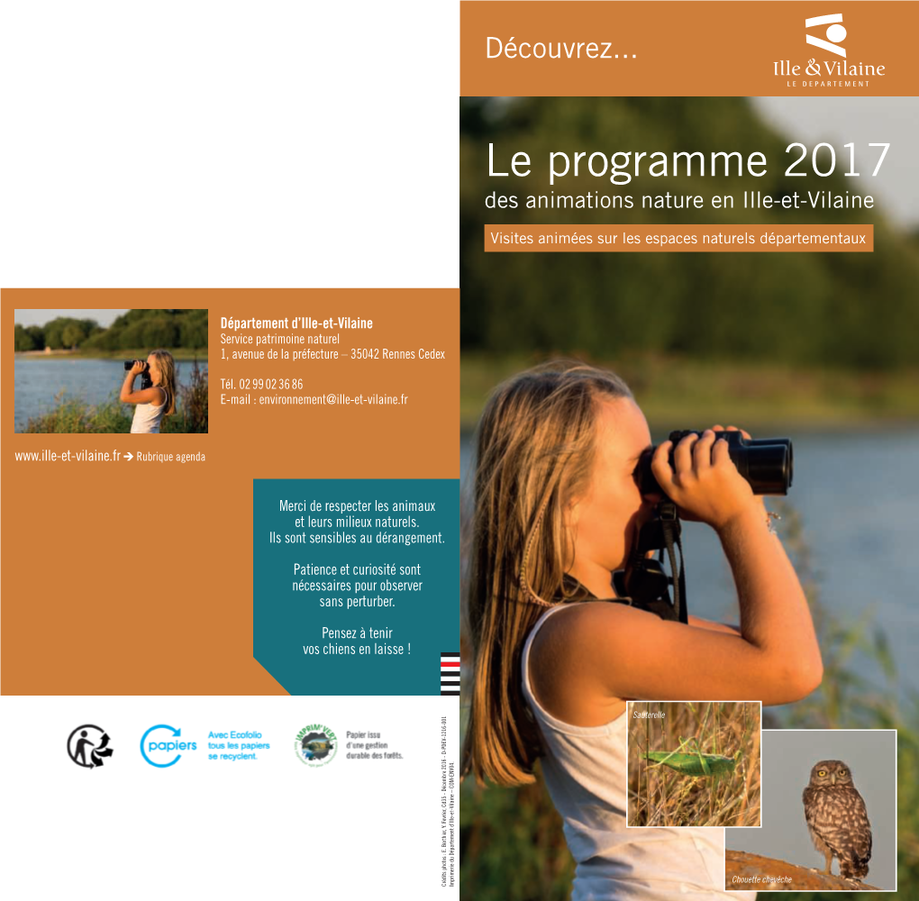 Le Programme 2017 Des Animations Nature En Ille-Et-Vilaine