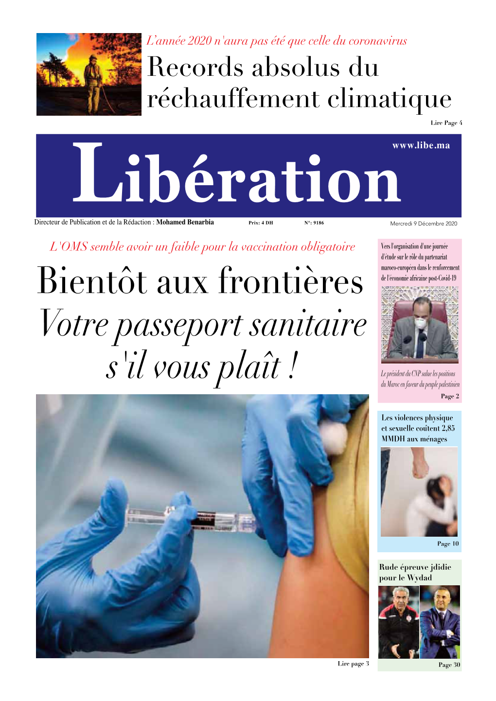 Bientôt Aux Frontières Votre Passeport Sanitaire S'il Vous Plaît !