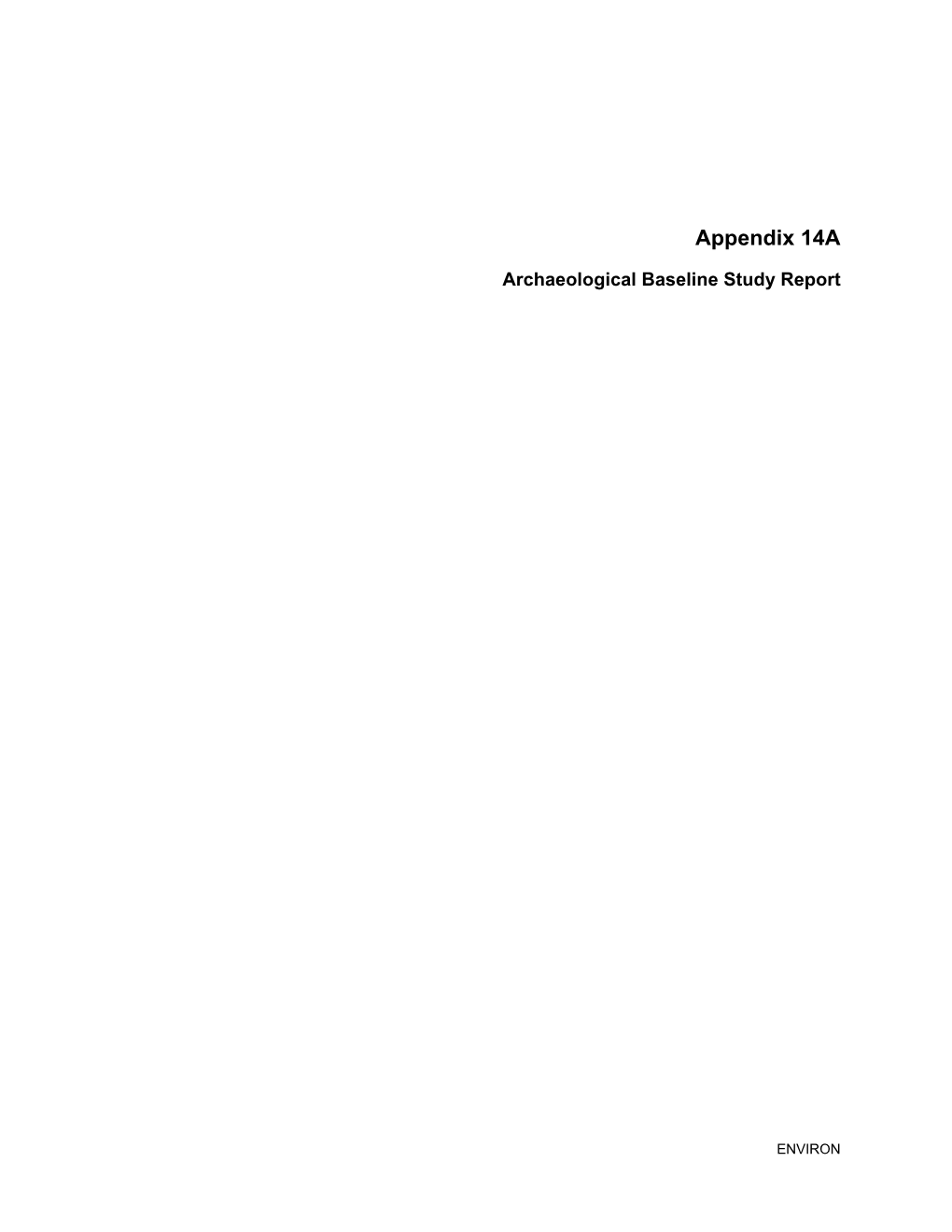 Appendix 14A