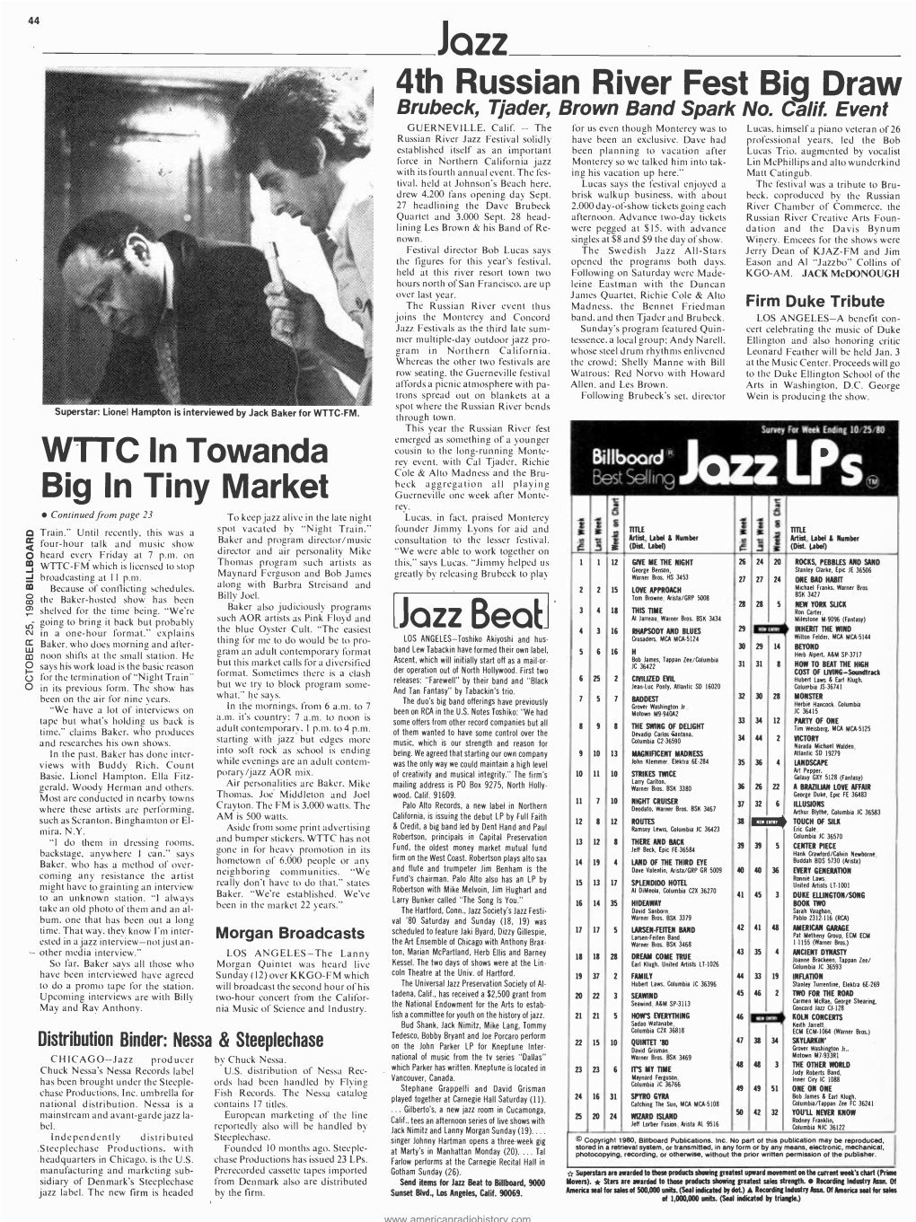 Jazz 4Th Russian River Fest Biq Draw WTTC in Towanda Big in Tiny Market
